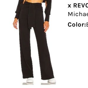 Black Michael Costello wide leg pants 🔥